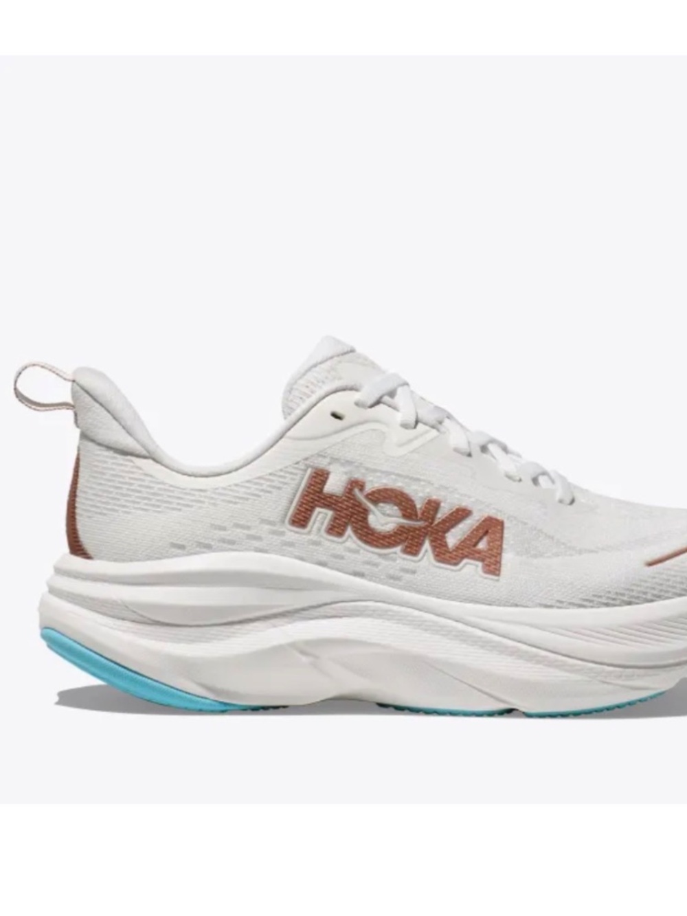 Hoka Skyflow Frost/Rose Gold size8.5B